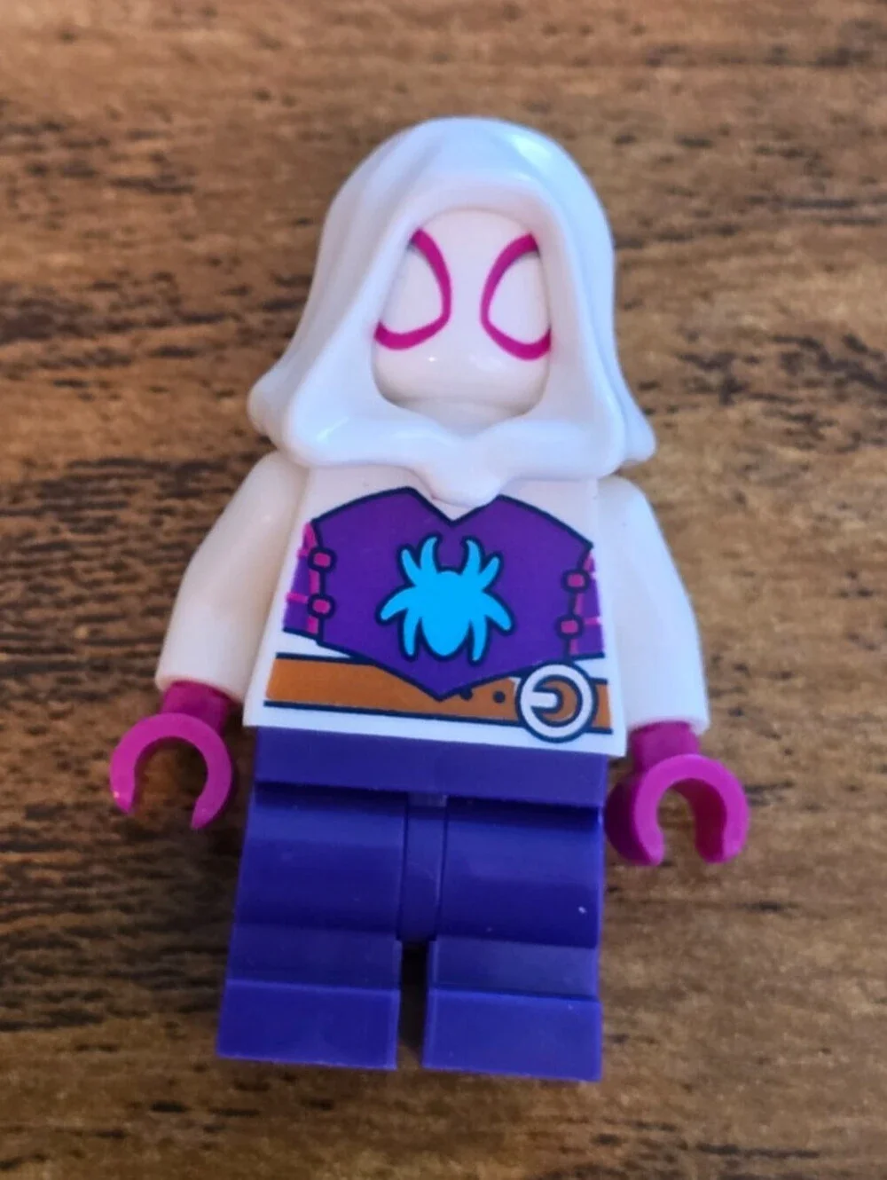 Lego Ghost-Spider 10791 White Hood White Spider Logo Super Heroes Minifigure